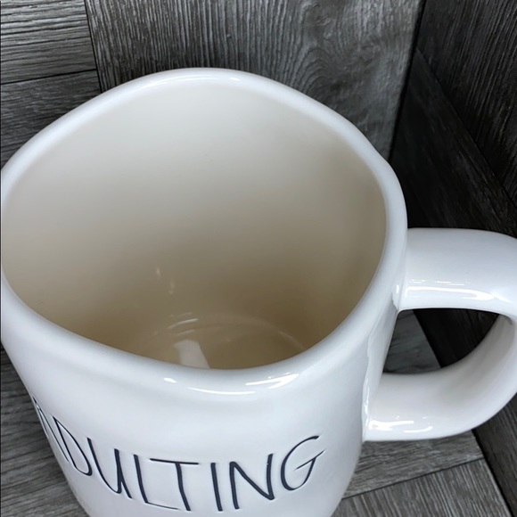 🔥HP🔥Rae Dunn ADULTING mug NEW! White LL - Picture 2 of 3